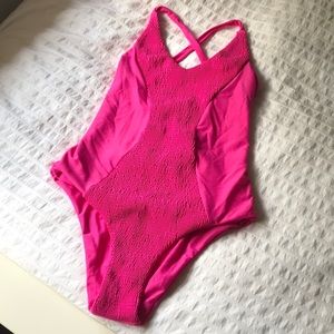 Hot Pink One Piece Bathingsuit